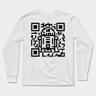 QR Droid Code Long Sleeve T-Shirt